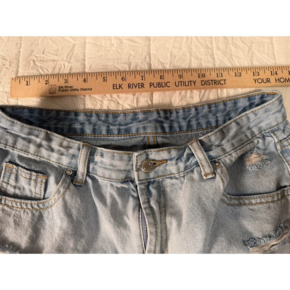 SHEIN distressed denim